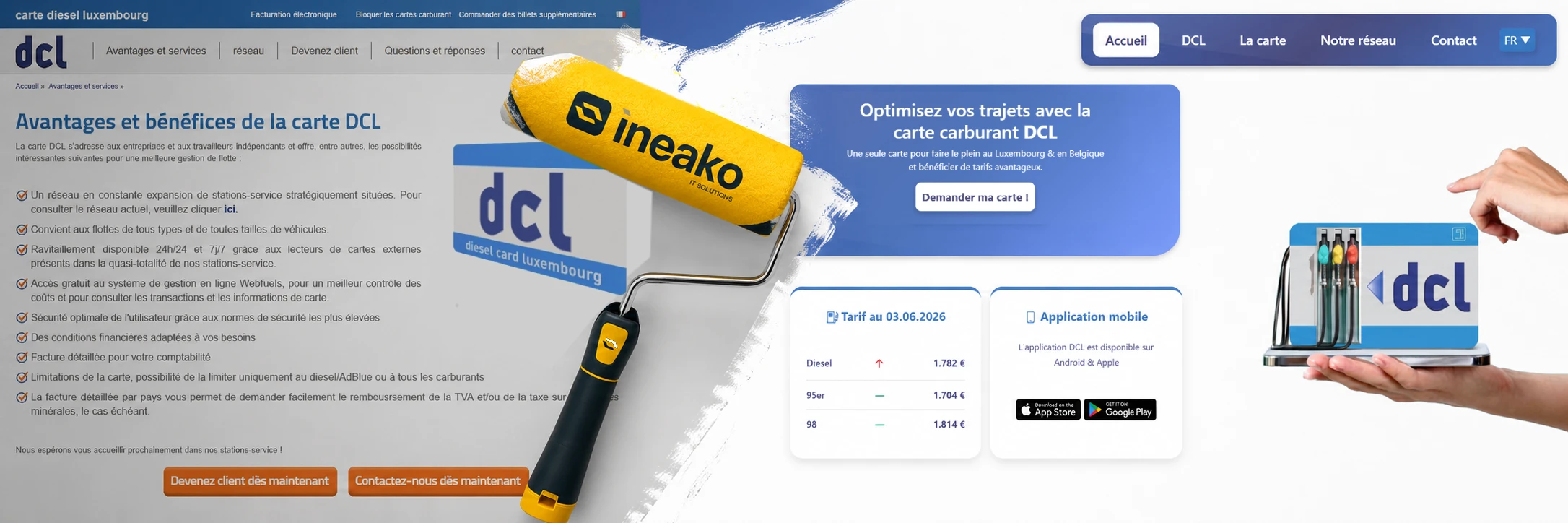 Exemple responsive site Ineako